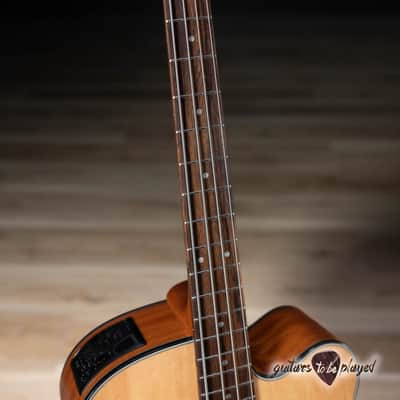 Takamine GB30CE Acoustic/Electric Bass Guitar – Natural image 4