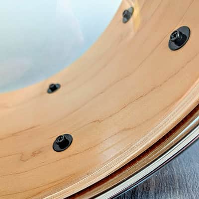 Pearl Masters Series Symphonic Custom Snare Drum 14" x 6.5" Made in Taiwan 10 Lug Dennis Chambers Style Throw Off image 9