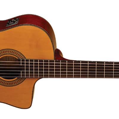 Washburn C64SCE Solid Spruce Top Mahogany Neck 6-String Classical Acoustic-Electric Guitar image 3