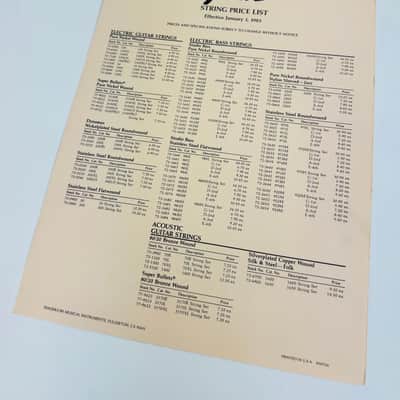 Fender 5-Piece Dealer Literature Package – Catalog, Price Lists & Accessories Brochure 1983 image 10