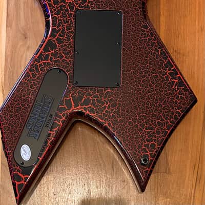 B.C. Rich Warlock Stranger Things “Eddie Munson” NJ series 2022 Red Crackle image 3