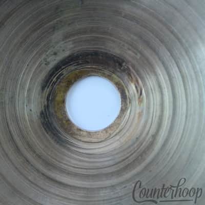 Zildjian 14"Hi-Hat/Crash Vintage40s 566g Paper-Thin B20 Avedis Top/Bottom Cymbal image 4