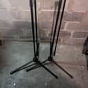 Pair of K&M 21021 Extra Tall Boom Microphone Stand - Black