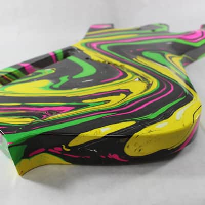 Swirled 7 String Fireman Guitar body Hipshot fits Ibanez RG Necks P711 image 7