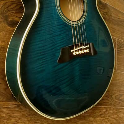 Takamine Acoustic EF591 DUAL  Dave Stewart Humbucker + Piezeo Stereo Japan Rare image 3