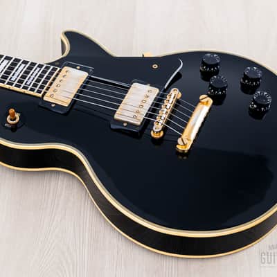 1996 Orville Les Paul Custom Gibson-Licensed '57 Spec Black Beauty w/ Mahogany Top, Japan Fujigen image 9
