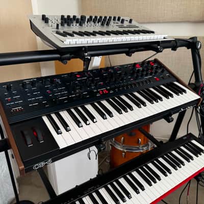 Sequential OB-6 49-Key 6-Voice Polyphonic Synthesizer 2018 - Present - Black with Wood Sides