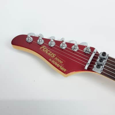 Lefty Vintage Kramer FOCUS 3000 W/EMG MIJ Japan Electric Guitar Red w/ OHSC Case image 9