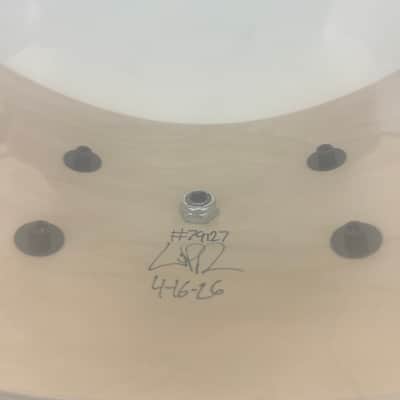 Pork Pie 7x14" Maple/Bubinga Snare Drum (Bubinga Hi-Gloss with Black Hardware) image 9