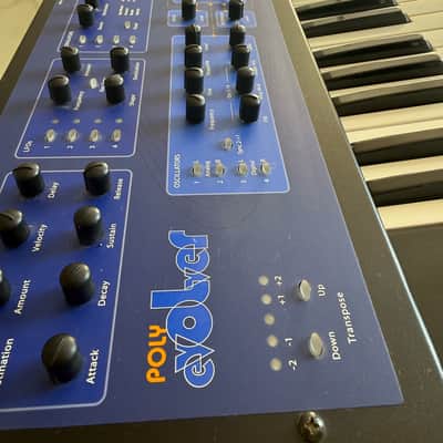 Dave Smith Instruments Poly Evolver 61-Key 4-Voice Polyphonic Synthesizer 2005 - 2011 - Blue with Wood Sides