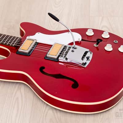 1968 Kay Clermont S667 Vintage Hollowbody Guitar Near-Mint, Valco-Made w/ "Power Tone" Gold Foils, Case image 10