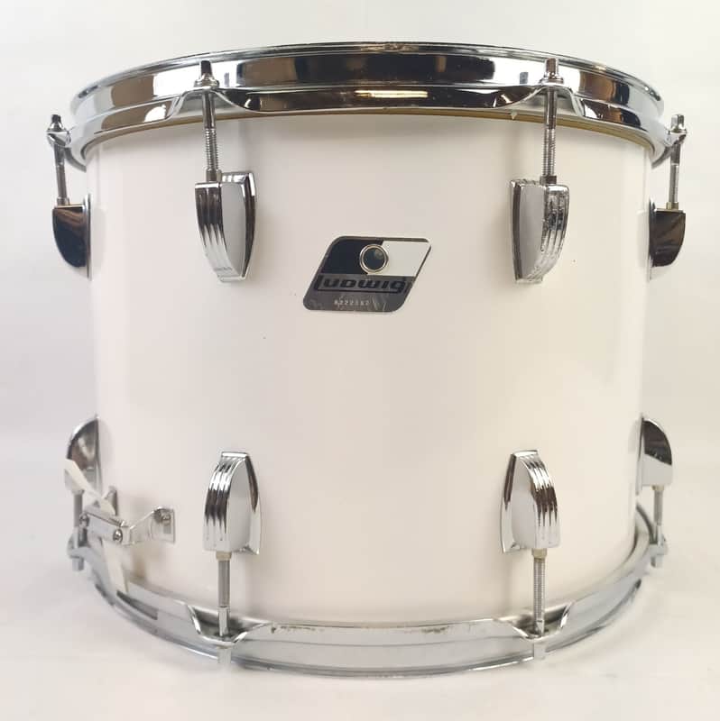 Ludwig Strider 10x14"White Cortex Parade/Marching P85 Snare Drum ++Aluminum Ring image 1