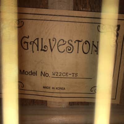 Galveston Acoustic Electric with Cutaway 2000s Natural Sunburst image 5