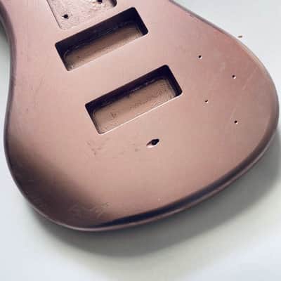 Pink Metallic Finish 5 String Bass Body image 14