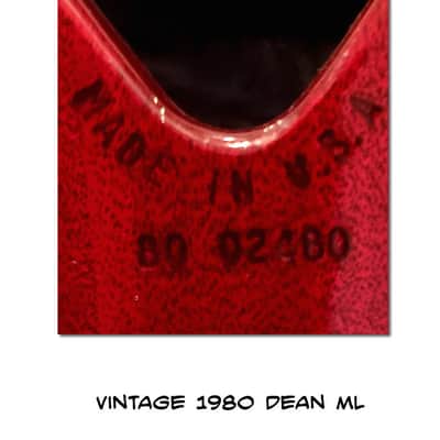 Vintage 1980 Dean ML Guitar - Very Rare! image 7