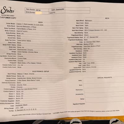 Suhr Custom Classic T - Trans Lemon Yellow image 7