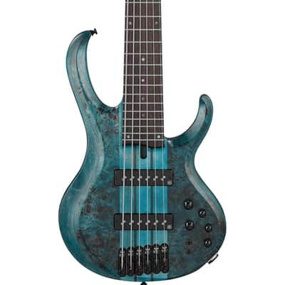 Ibanez BTB946 COL 6 String Electric Bass. Cosmic Blue Low Gloss image 1
