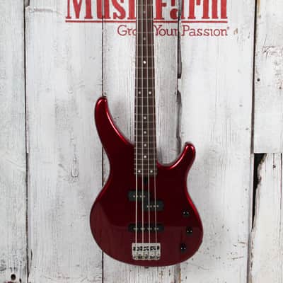 Yamaha TRBX174 RM Double Cutaway 4 String Electric Bass Guitar Red Metallic image 2