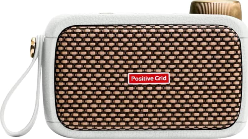 Positive Grid Spark GO Ultra-Portable Smart Guitar Amplifier, 5W, Pearl image 1