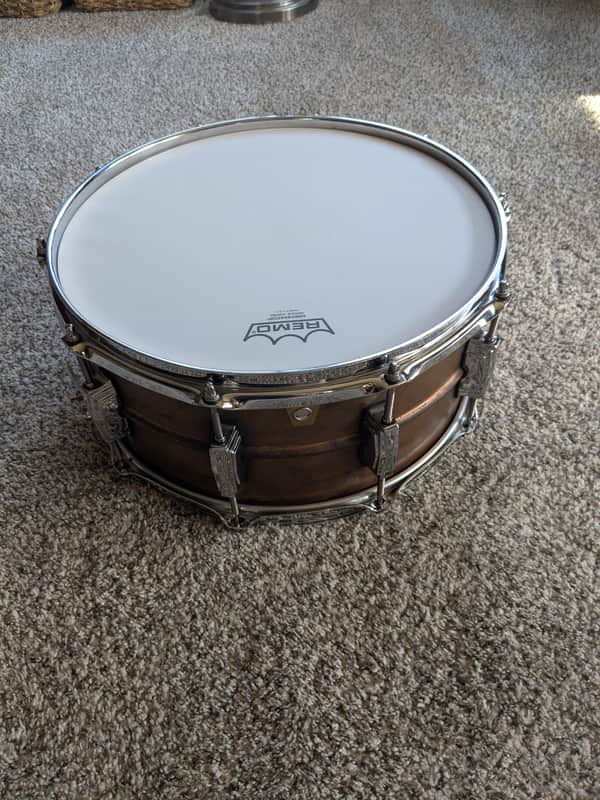 Ludwig LC663 Copper Phonic 6.5x14" 10-Lug Snare Drum