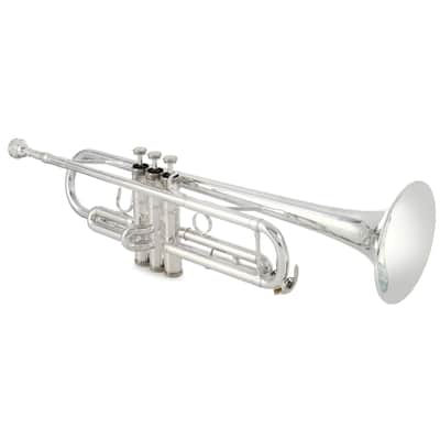 Blessing Performance Series Bb Trumpet, .460" Bore, Silver-Plate, Outfit image 1