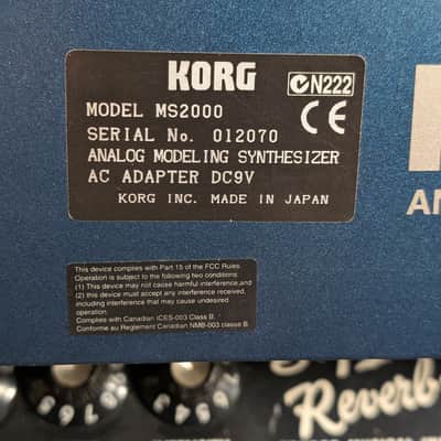 Korg MS2000 Analog Modeling Synthesizer (Early 2000's) image 9