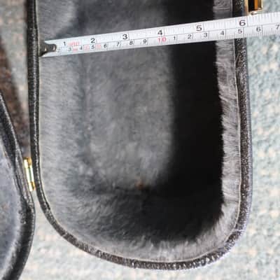 1990s 2000s Well Made Era TKL Guitar Hardshell Case Archtop Style 43X16X3 Grey Fuzzy Lining Fits Epiphone Gibson Eastwood 335 Dot Sheraton Casino image 15