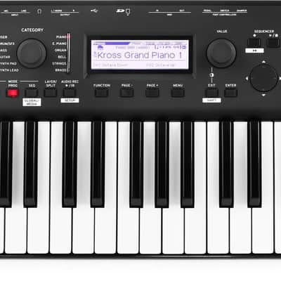 Korg Kross 2-61-MB 61-key Synthesizer Workstation - Super Matte Black