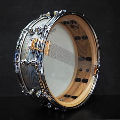 Pearl USED ​​MCCA1450S/C #1011 Music City Custom -USA Solid Ash Shell Snare Drums 14×5 [Hand-rubbed Lightning Blue Finish] image 5
