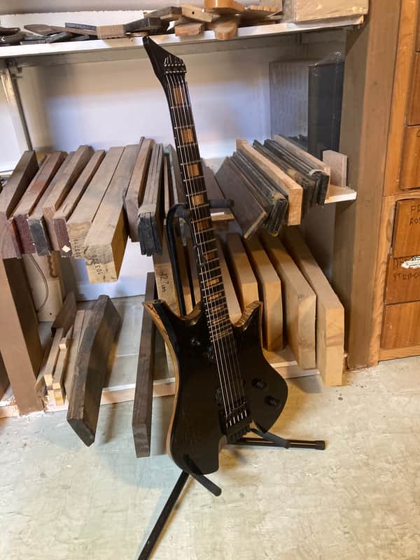 Handmade Custom 6-String Headless Electric Guitar | Original Design | Ready to Ship Premium craftsmanship, exceptional tone, and a one-of-a-kind playing feel. Handmade Custom 6-String Headless Electric Guitar | Original Design | Ready to Ship 2026 - Black image 1