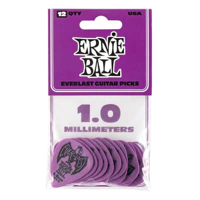 Ernie Ball Everlast Guitar Picks - 12 Pack - 1.0mm Gauge image 1