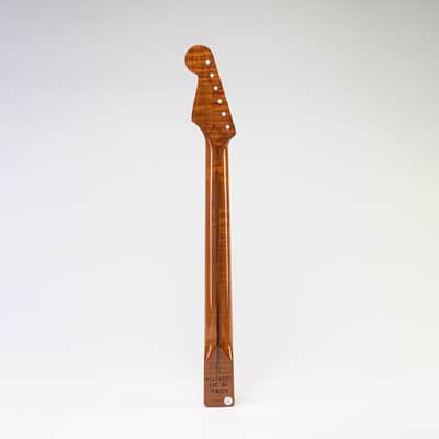 Allparts Select "Licensed by Fender®" AAA+ Roasted Flame Maple Vintage Spec Replacement Neck for Stratocaster® - Nitro Finish - Soft V Shape image 3