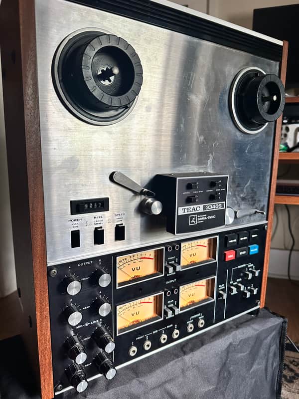 TEAC 3340S 1/4" 4-Track Reel to Reel Tape Recorder 1970s - LOW HOURS image 1