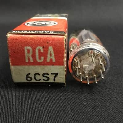 NOS RCA 6CS7 Gray Plates O Getter AUDIO AMPLIFIER VACUUM TUBE Tested 4.2167-D image 3