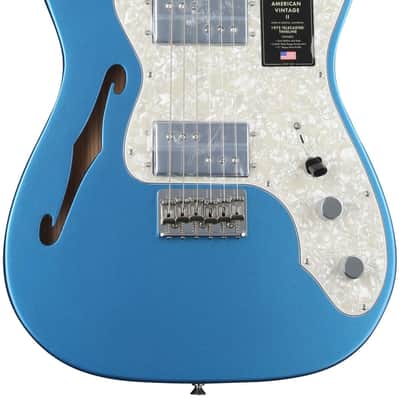Fender American Vintage II 1972 Telecaster Thinline Electric Guitar - Lake Placid Blue image 1