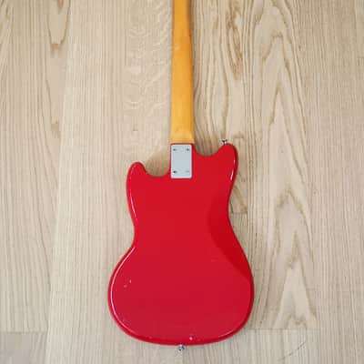 1966 Kalamazoo Bass KB-1 Vintage Short Scale Bass Guitar Cardinal Red EB-0 w/ohc image 3