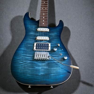 Tom Anderson Drop Top (2015) – Arctic Blue Burst – Flame Maple Top – Mint Condition image 9