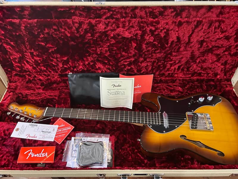 Fender Suona Telecaster Thinline Violin Burst #US23055294 / 6lbs. 15.3oz. image 1