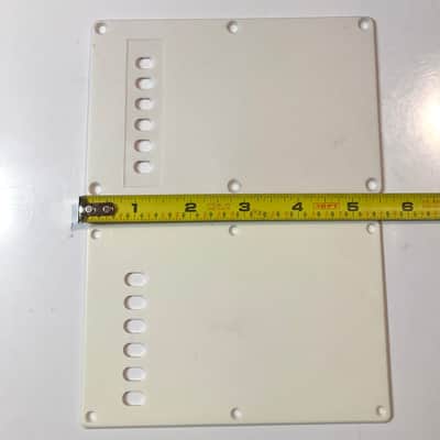 Stratocaster Style Backplates Cavity Covers White Parchment image 2