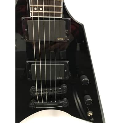 Fernandes V-Hawk Deluxe Electric Guitar EMG 81/85 - Black image 9