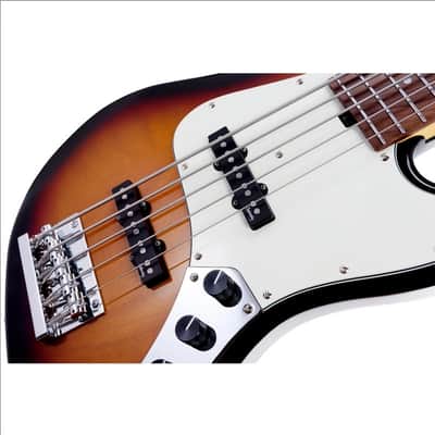 Sadowsky MetroExpress 21 Fret Vintage JJ Bass 5 String Tobacco Sunburst Transparent High Polish Morado Board image 8