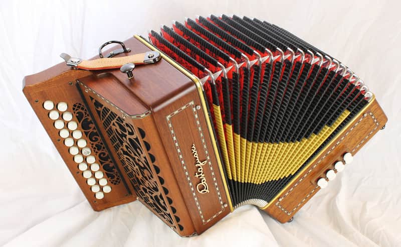 NEW Mahogany Castagnari Dinn III Button Accordion BC LMM 23 8 image 1