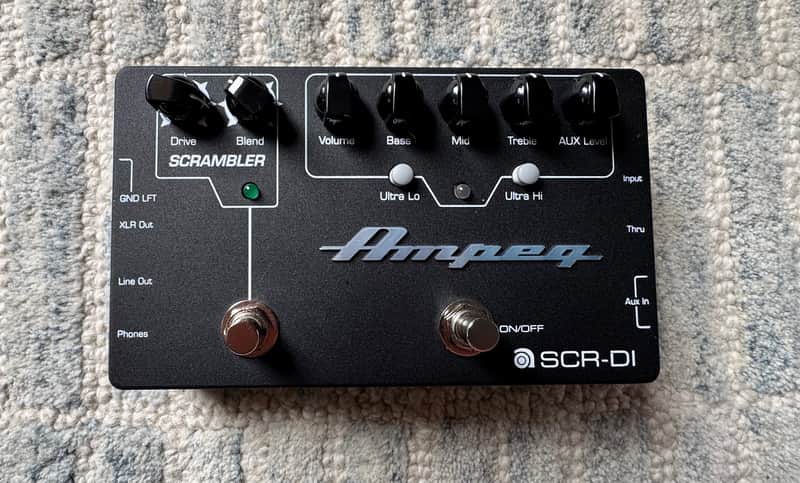 Ampeg SCR‑DI Bass DI Preamp with Scrambler Overdrive Pedal | Reverb