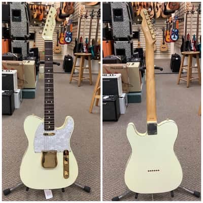 1996 Fender (Japan) 50th Anniversary Telecaster White Pearloid/Gold w/ Gig Bag image 1