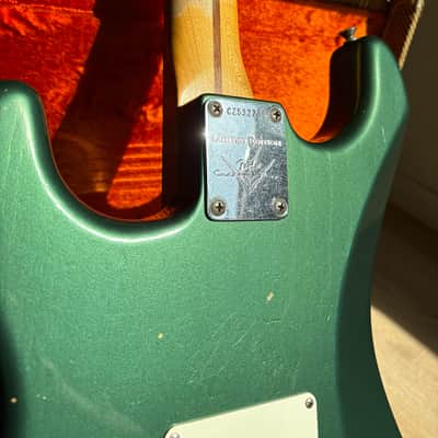 Fender Custom Shop Limited Edition NAMM '55 Stratocaster Journeyman Relic 2017 - Faded Aged Sherwood Metallic image 13