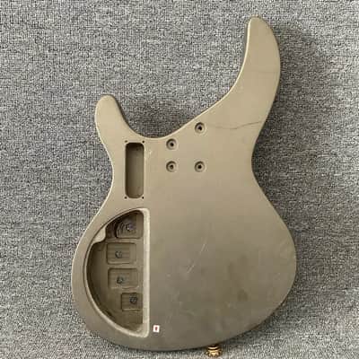 Silver Basswood Metallic Finish Bass Body image 6