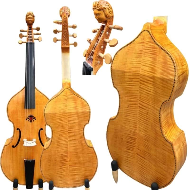 SONG Viola da Gamba, Maestro 6 strings 29" Gamba, Carved woman Face head,Good sound image 1