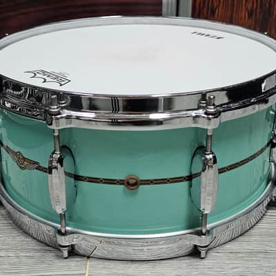 Tama TBS136S Star Series 13"x 6" Bubinga Snare in Grand Aqua Blue image 2