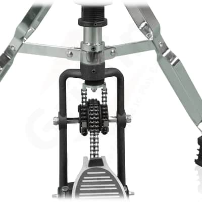 GRIFFIN Deluxe Pack Drum Hardware Kit (2 Piece Set) - Double Kick Drum Bass Pedal & 2-Legged Hi-Hat Stand | Quad-Sided Beater Head, Dual Chain Drive System & Responsive for Metal & Rock Drummers image 8
