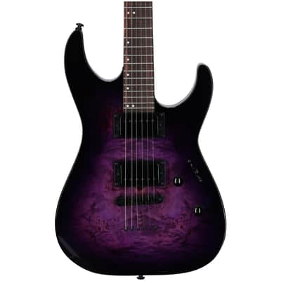 ESP LTD M-200DX Electric Guitar, Purple Burst image 4